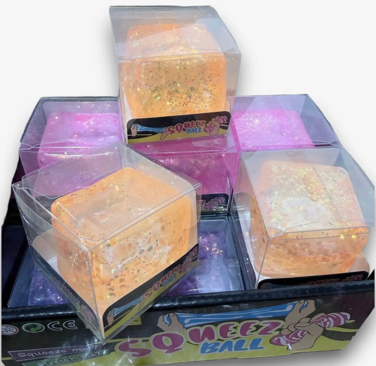 Glitter Squishy Cube