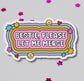 Bestie Please Let Me Merge Mini Bumper sticker