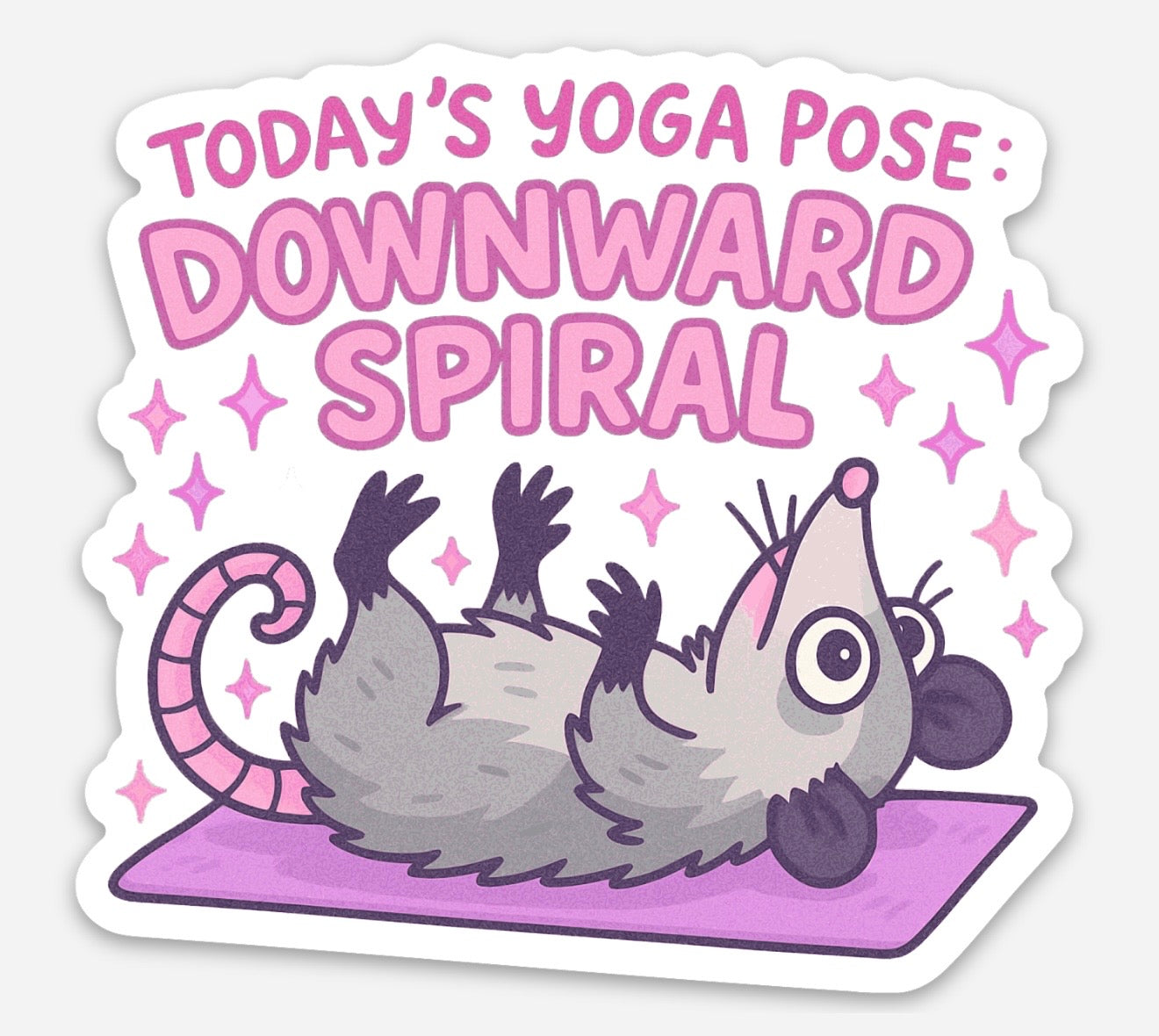 Downward Spiral sticker