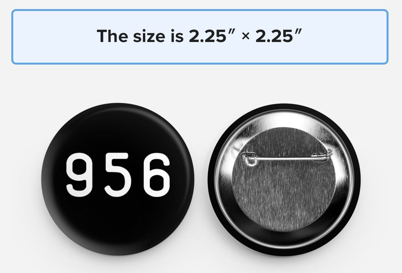 956 pin back button