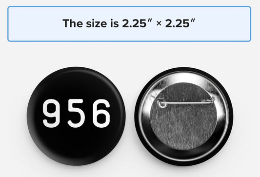 956 pin back button