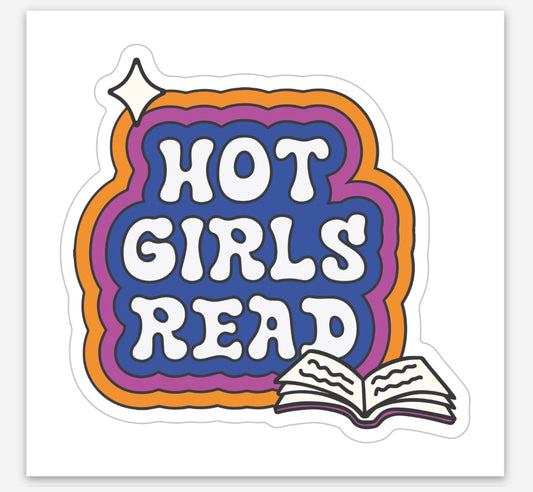 Hot Girls Read sticker