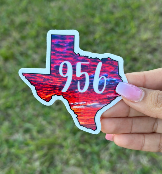 Texas 956 sticker