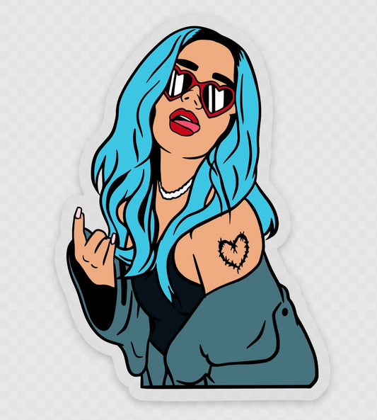 Karlo G transparent sticker